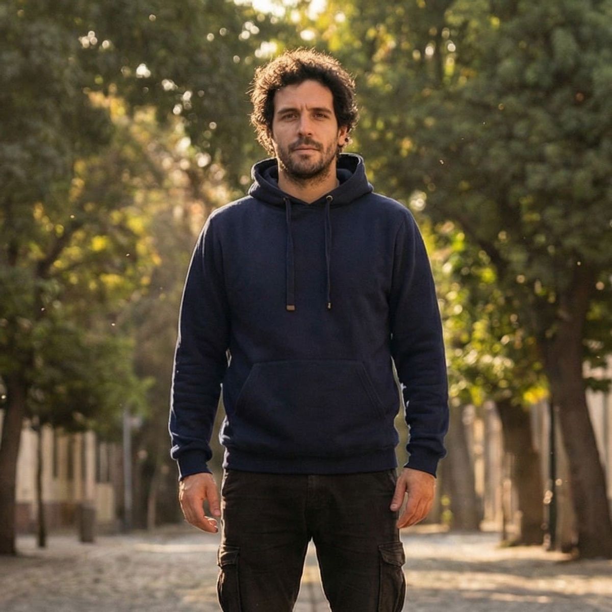 T-WORLD - Polerón Hoodie Canguro Manga Larga Unisex