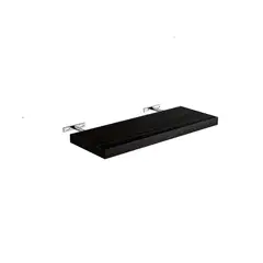 VGO - Estante flotante de Madera Negro 23x60x4cm