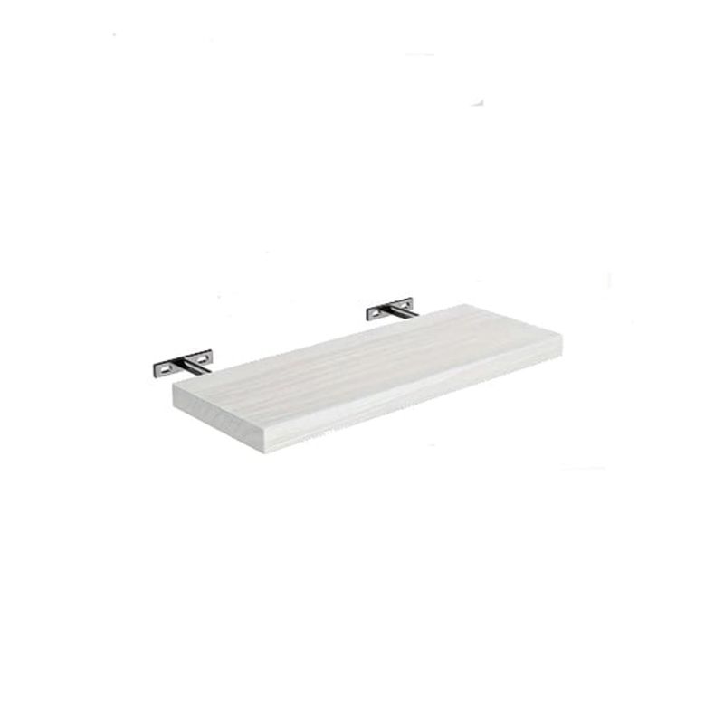 VGO - Estante flotante de Madera Blanco 23x80x4cm vgo