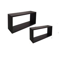 Estante flotante de Madera Negro 40x27x12cm