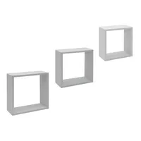 Estante flotante de Madera Blanco 30x30x12cm