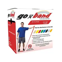 CANDO - Bandas Elásticas Goband® Roja Baja Resistencia 45.7 Mts Rojo