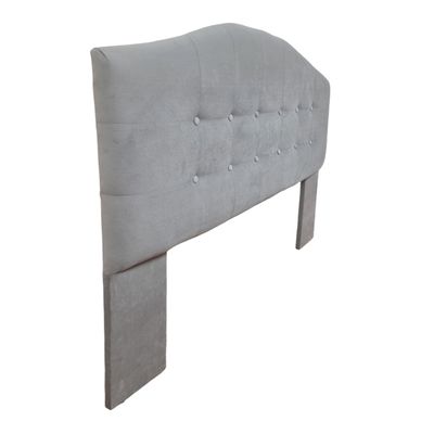 Imagen 2 del producto Respaldo De Cama 2 Plazas Madrid Felpa Gris