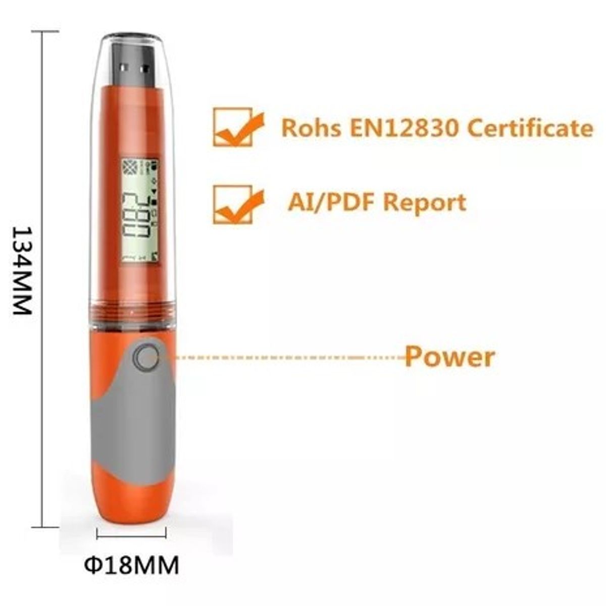 GENERICO - Datalogger Rc-51 Registrador De Datos De Temperatura Usb