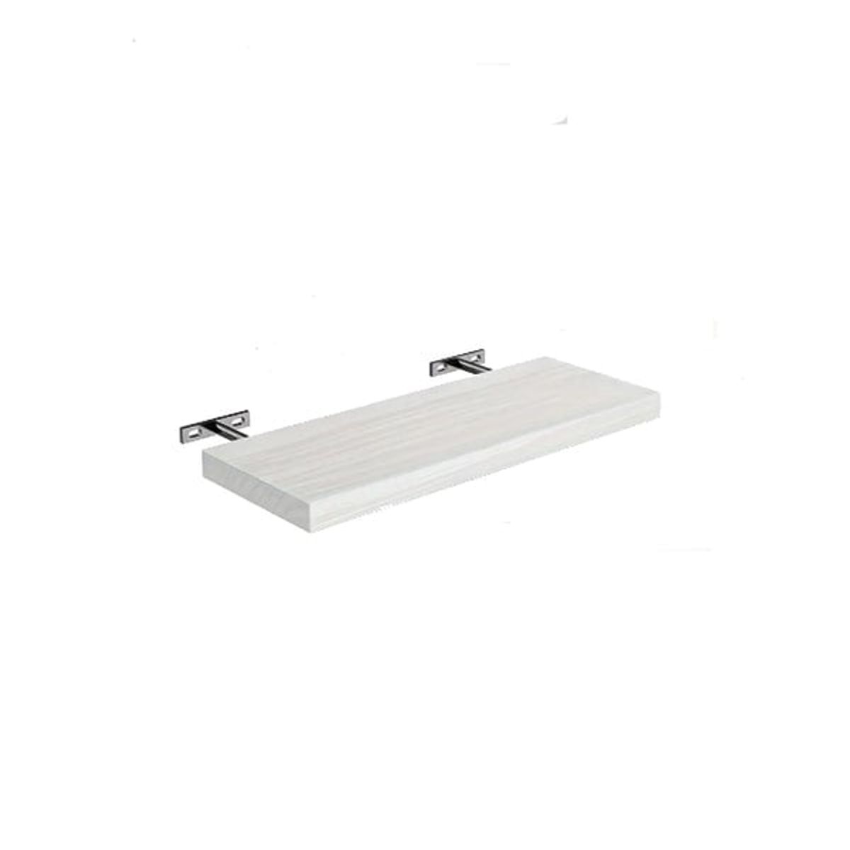 VGO - Estante flotante de Madera Blanco 23x60x4cm vgo