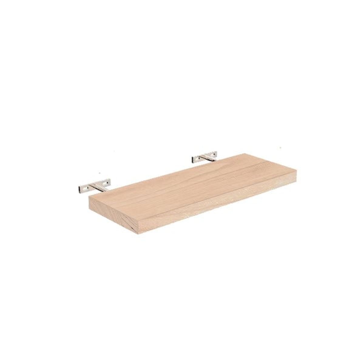 VGO - Estante flotante de Madera Natural 23x60x4cm vgo