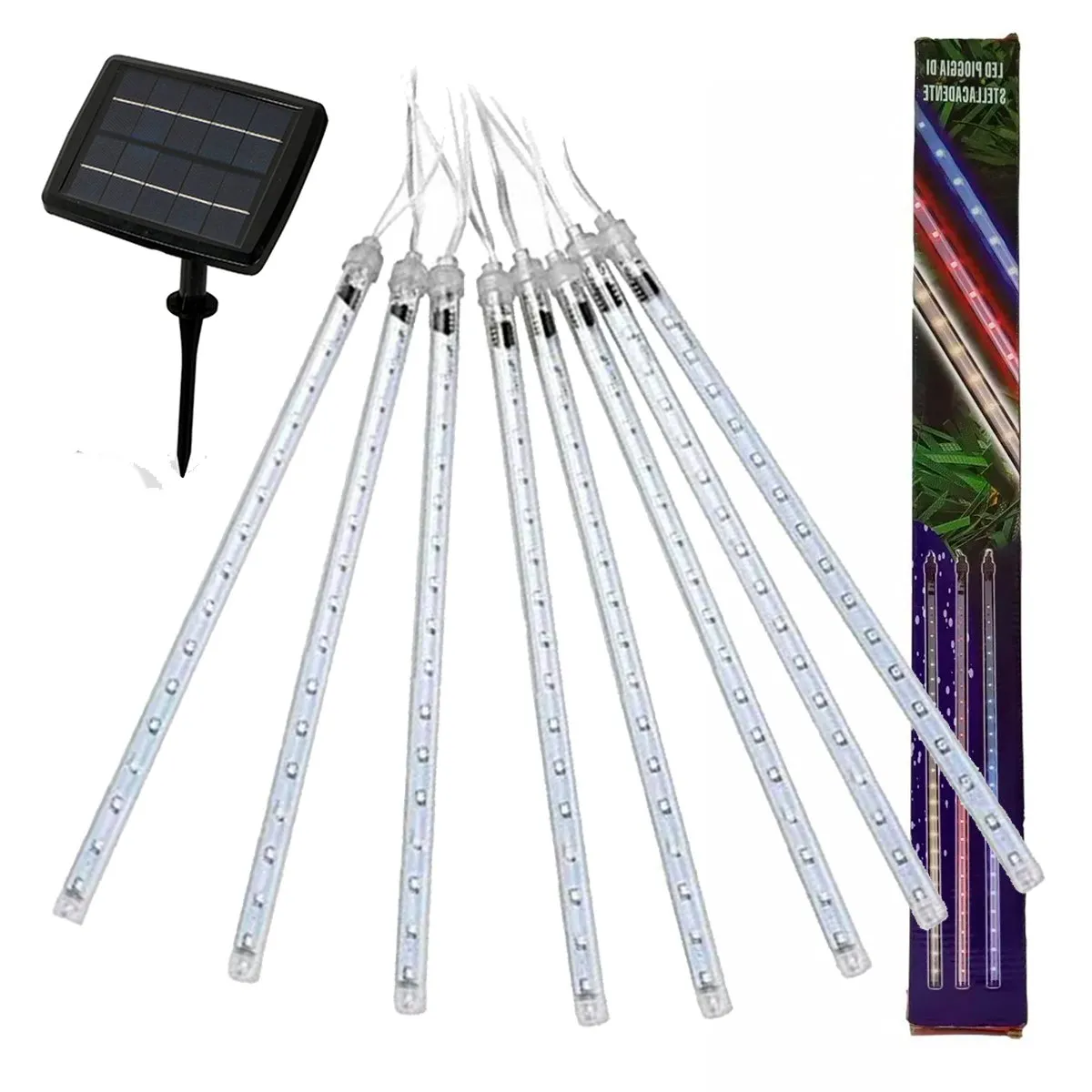 GENERICO - Luces Led Solares Lluvia De Meteoros Guirnalda Exteriores Luz fría