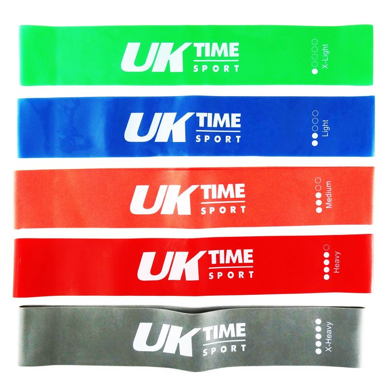 UK TIME - SET BANDAS DE RESISTENCIAS 5 UNIDADES UK TIME SPORT