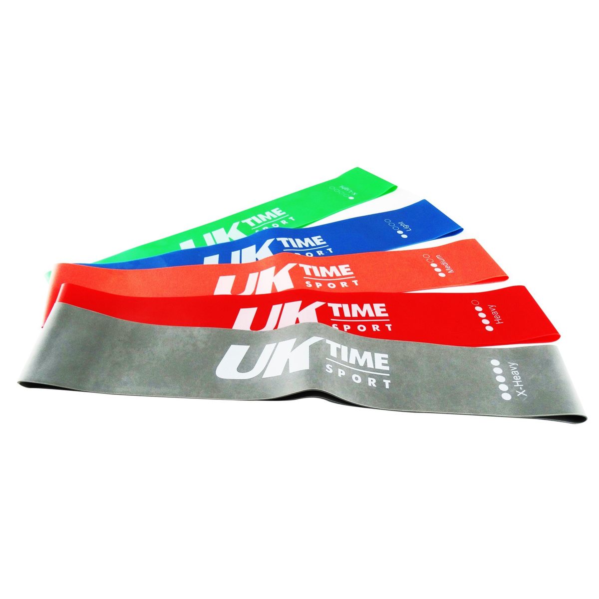 UK TIME - SET BANDAS DE RESISTENCIAS 5 UNIDADES UK TIME SPORT