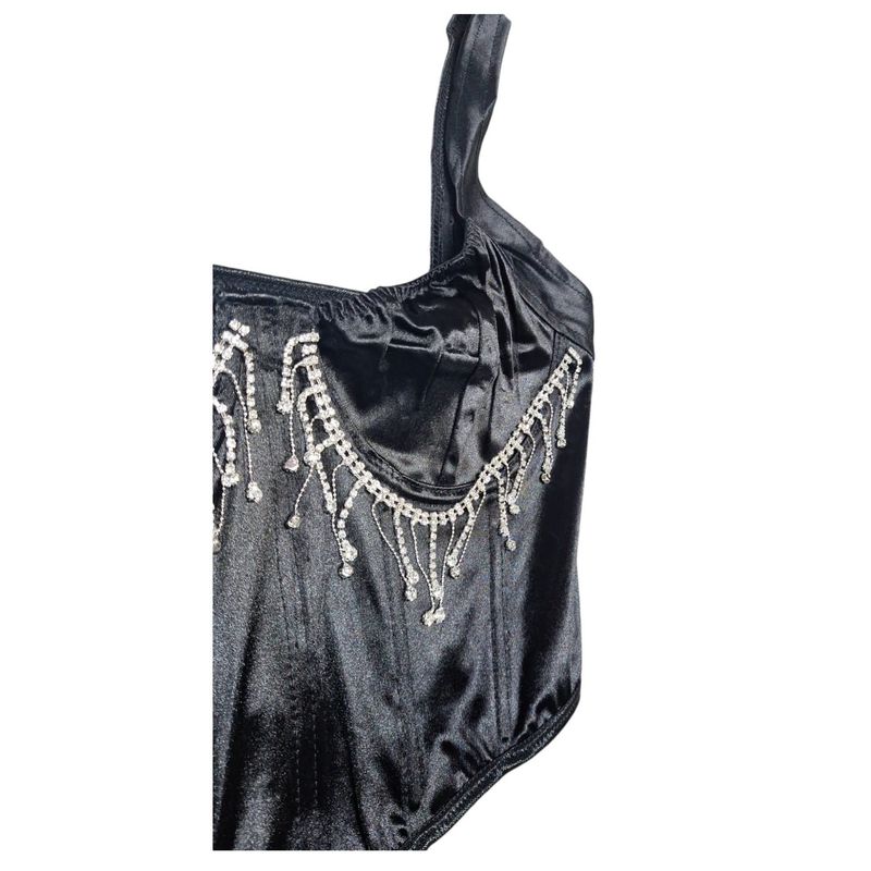 GARSIL - Peto Crop Top Con Tirantes Para Mujer - Tela Tipo Seda