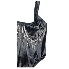 GARSIL - Peto Crop Top Con Tirantes Para Mujer - Tela Tipo Seda