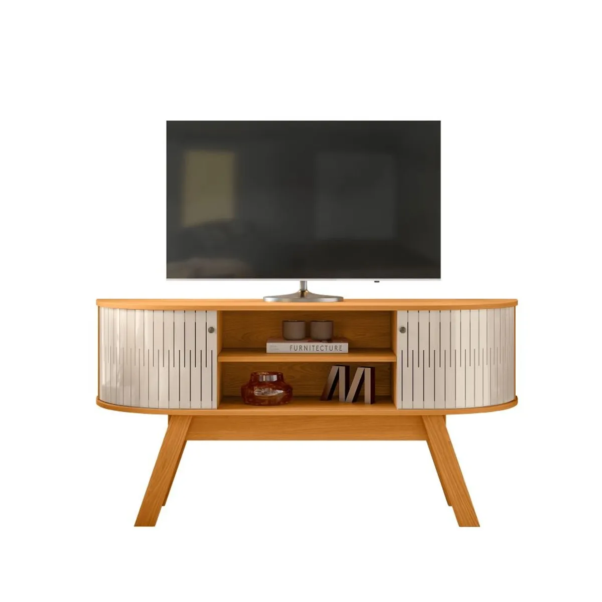 TAHUARI - Rack bancada Atlanta cinamomo off white