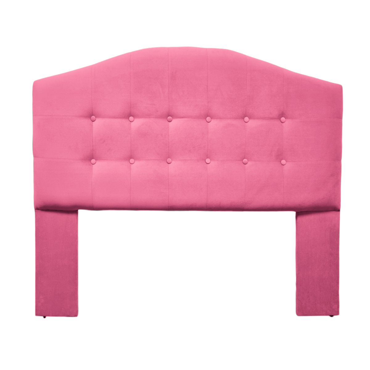 MBC - Respaldo De Cama 2 Plazas Madrid Felpa Rosado