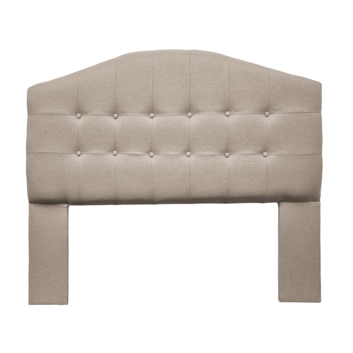 MBC - Respaldo De Cama 2 Plazas Madrid Tela Lino Beige