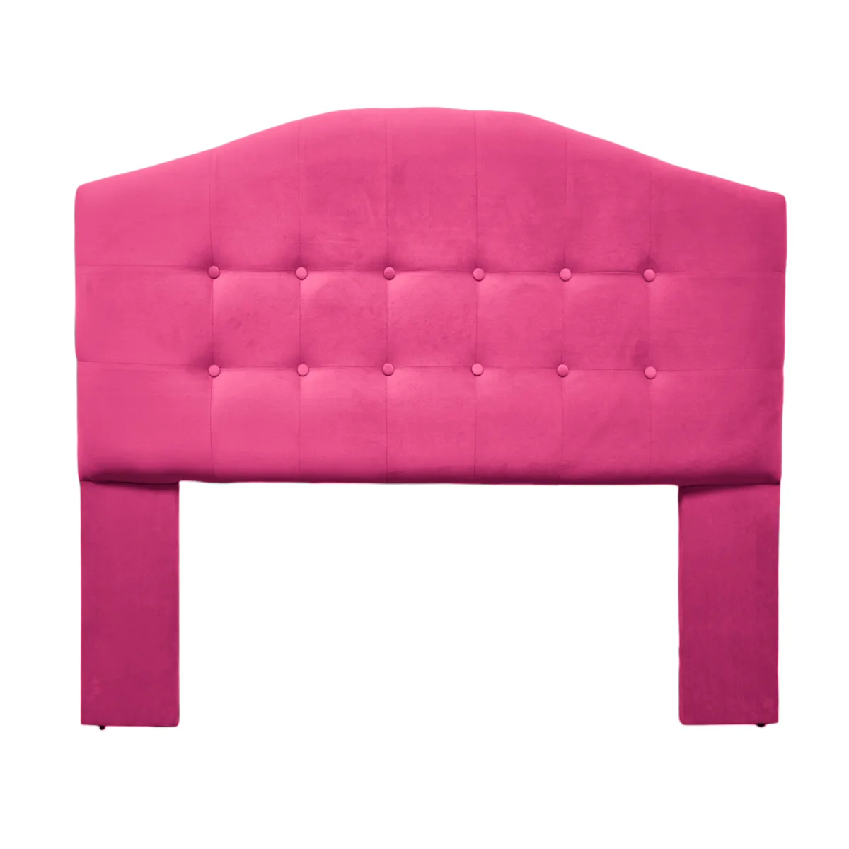 MBC - Respaldo De Cama 2 Plazas Madrid Felpa Fucsia