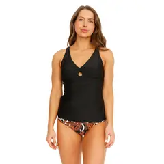 H2O WEAR - Traje de Baño Tankini Control Nudo Marta Mujer - Negro