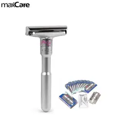 MAXCARE - Navaja Afeitar Clasica Inox Repuestos Regulable.-
