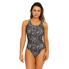 H2O WEAR - Traje de Baño Mujer Deportivo Estampado - Negro