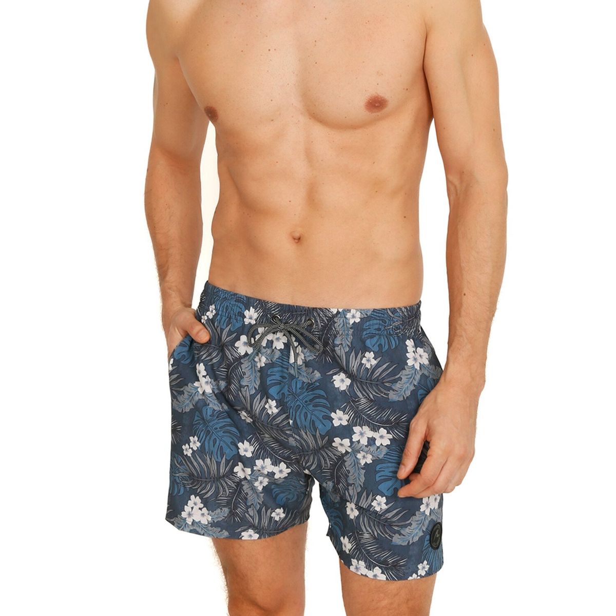 H2O WEAR - Traje de Baño Hombre Short California Flores H2O Wear - Azul