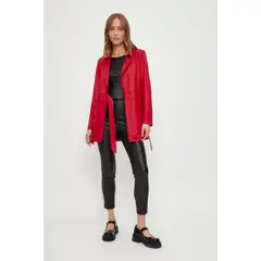 IO - Tapado Liso Casual Rojo