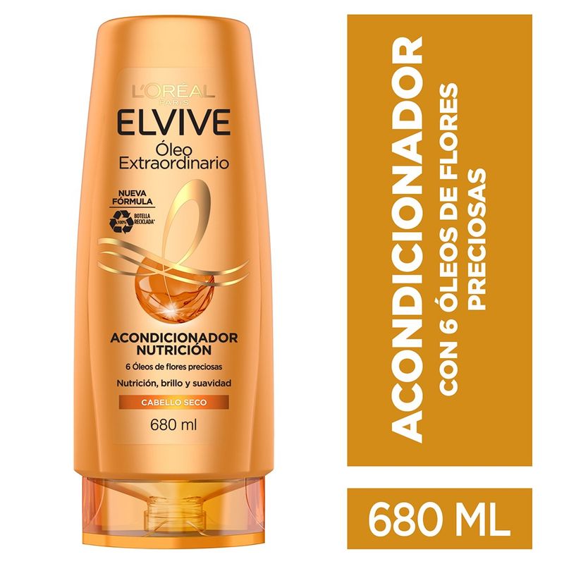 LOREAL PARIS - Acondicionador Oleo Extraordinario Universal 680ml Elvive