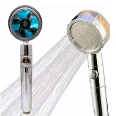 GENERICO - Cabezal De Ducha Diratorio 360 Grados + Ventilador Pequeño