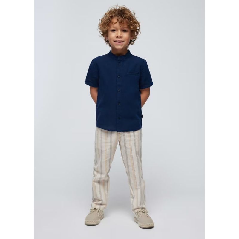 MAYORAL - Camisa cuello mao lino niño