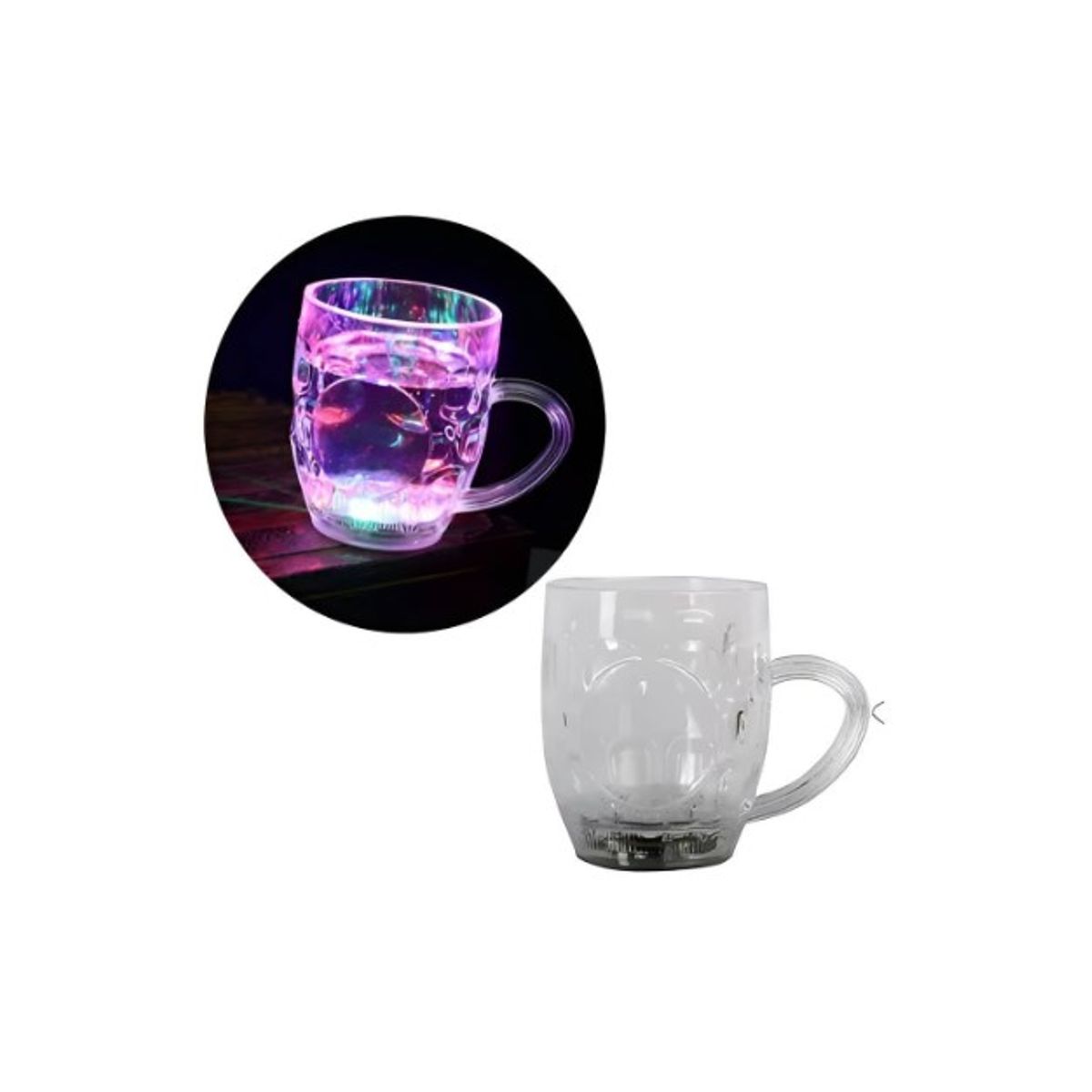 GENERICO - Vaso Luminosos Led Decoracion Fiesta Cotillon Fiesta 250cc