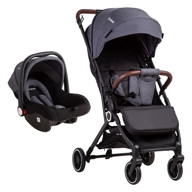 BEBESIT - Coche Maleta Compacto Travel System Soho Gris Bebesit