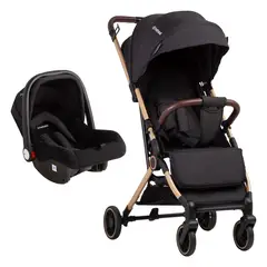 BEBESIT - Coche Maleta Compacto Travel System Soho Negro