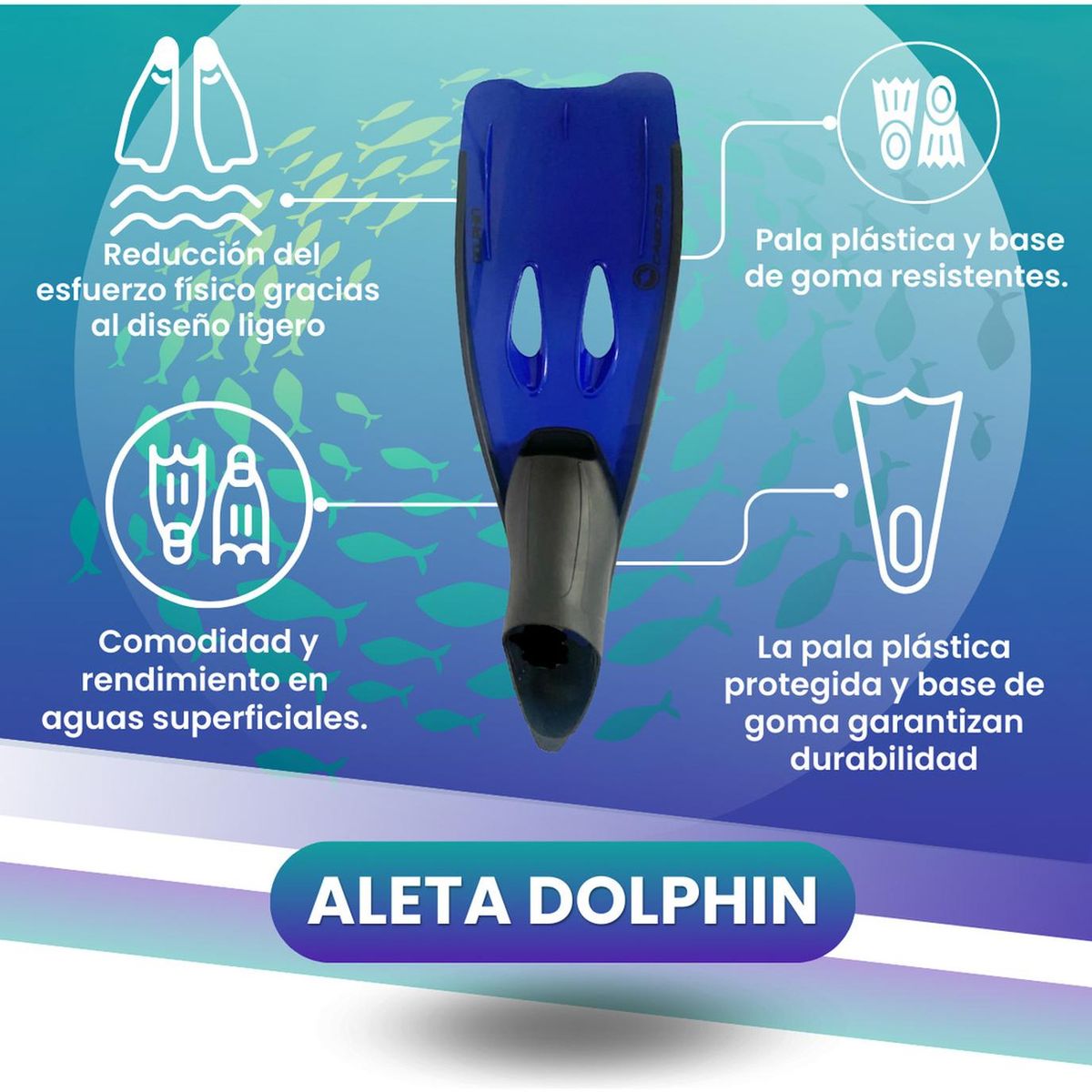 CABOSUB - Aletas Dolphin Cabosub Velocidad y Comodidad en Buceo
