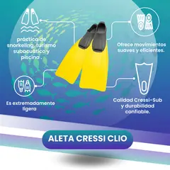 CRESSI - Aletas Snorkeling y Buceo Clio