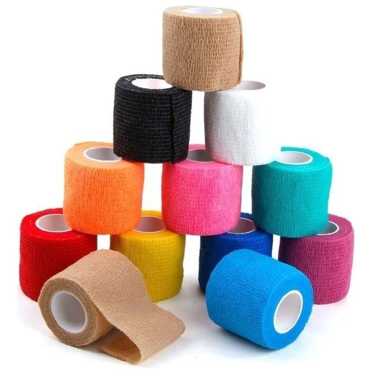 GENERICO - Pack 4 Venda Tipo Coban Autoadhesiva 5 Cm. X 4.5 M.