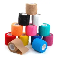 GENERICO - Pack 4 Venda Tipo Coban Autoadhesiva 5 Cm. X 4.5 M.