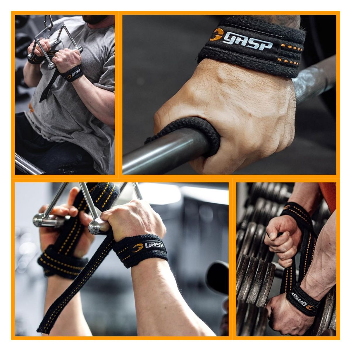 GENERICO - Agarres De Entrenamiento Pesas Gasp Power Lifting Straps