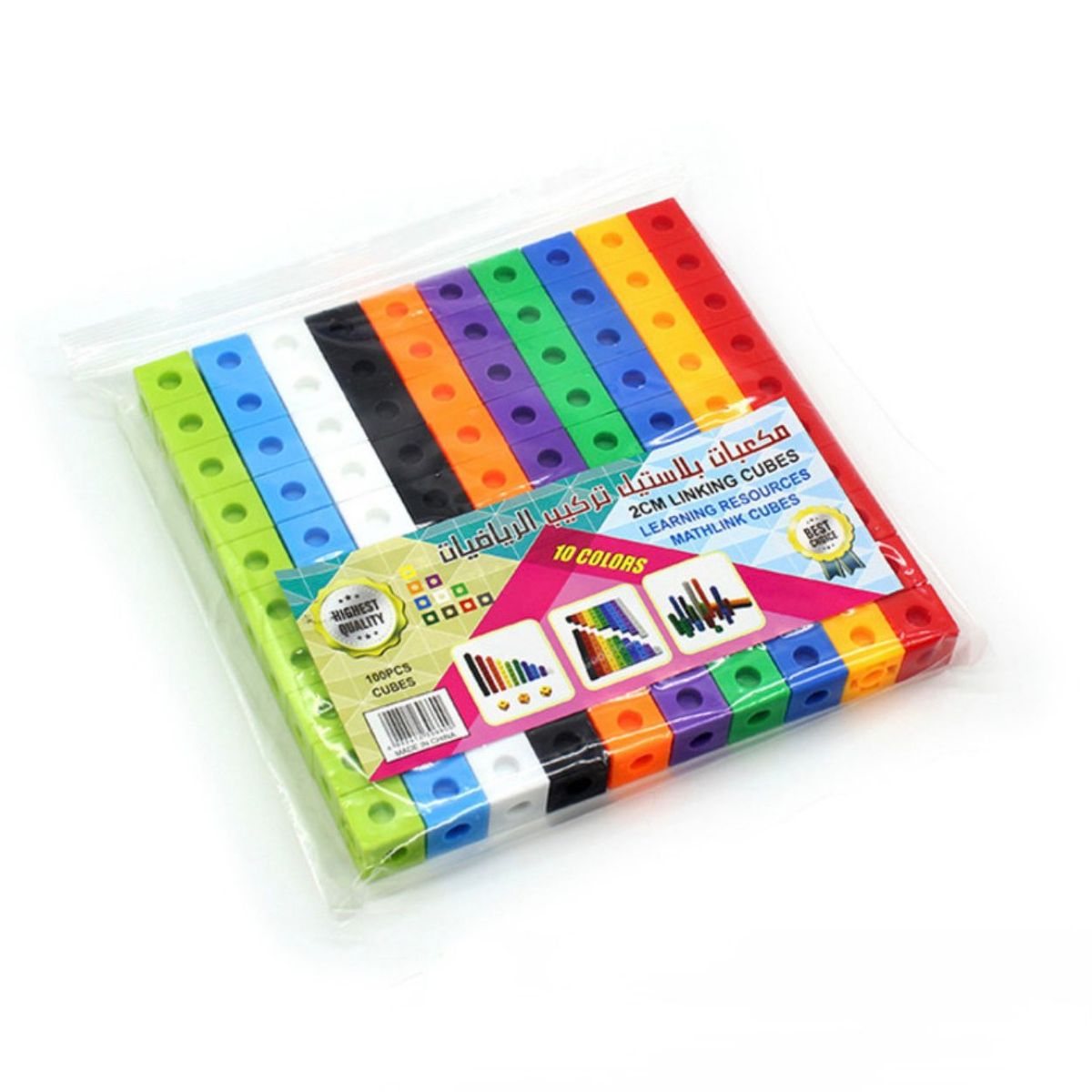 GENERICO - BLOQUES CONECTORES UNIFLIX ENCAJE MULTICOLOR NIÑOS 100PZS