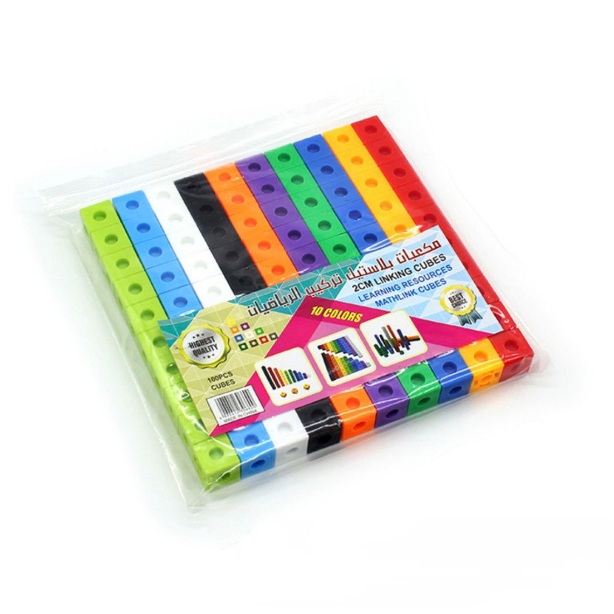 GENERICO - BLOQUES CONECTORES UNIFLIX ENCAJE MULTICOLOR NIÑOS 100PZS