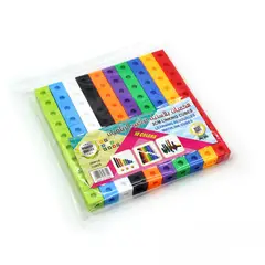 GENERICO - BLOQUES CONECTORES UNIFLIX ENCAJE MULTICOLOR NIÑOS 100PZS