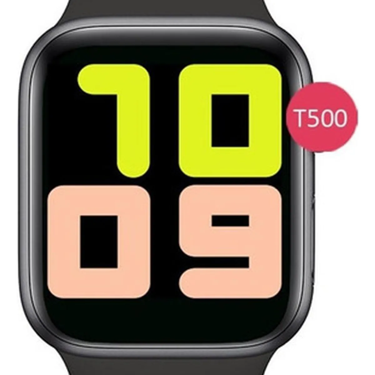 UNIVERSAL - Reloj T500 Inteligente Smartwatch Negro  Realiza Llamadas