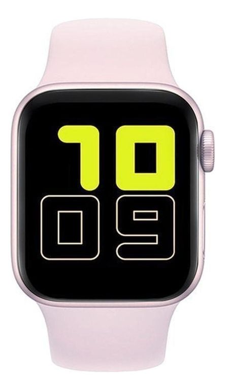 Reloj T500 Inteligente Smartwatch Rosado Recibe Llamadas