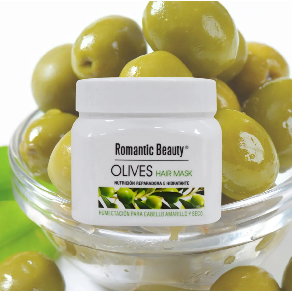 ROMANTIC BEAUTY - Mascarilla capilar de humectación profunda Oliva 500gr-