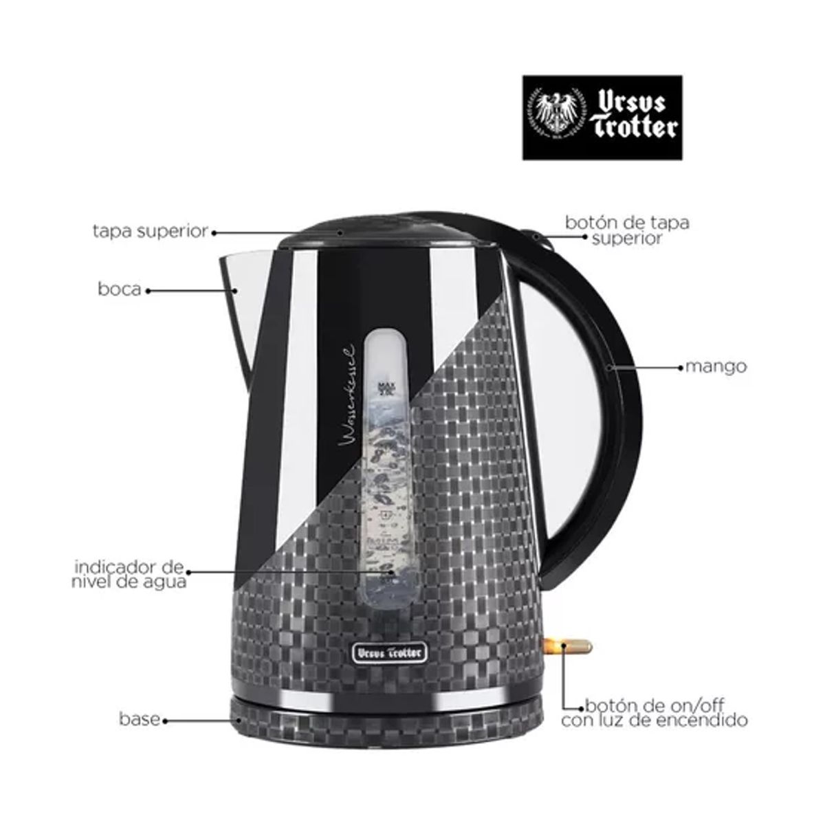 URSUS TROTTER - HERVIDOR ELECTRICO DE AGUA URSUS TROTTER UT-DUNKEL17P…