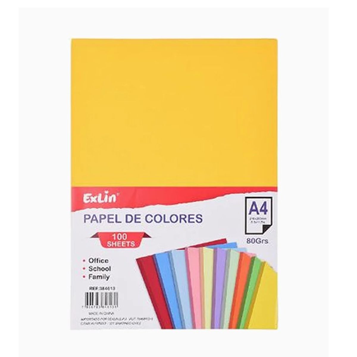 GENERICO - Resma de Papel Color Dorado  21cm x 29,7cm