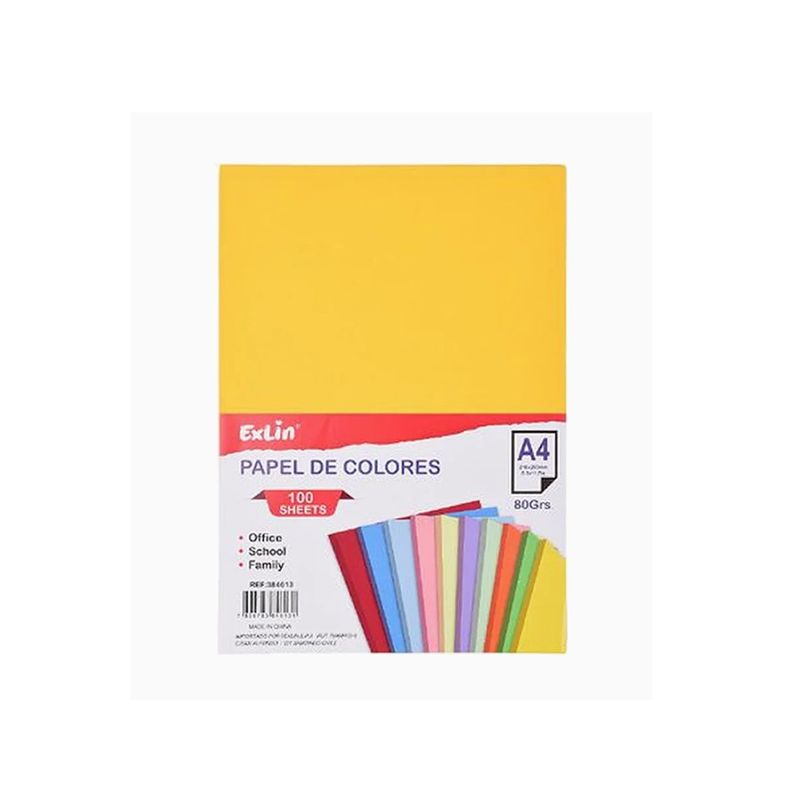 GENERICO - Resma de Papel Color Dorado  21cm x 29.7cm