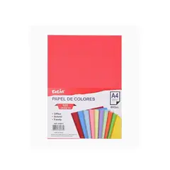 GENERICO - Resma de Papel Color Rojo 21cm x 297cm
