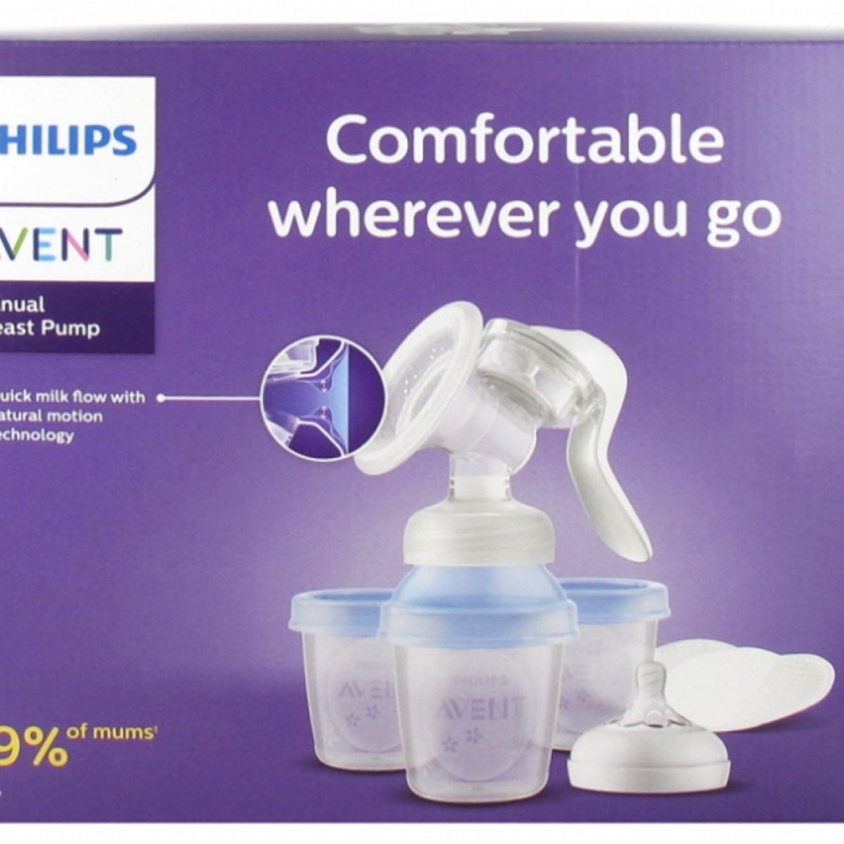 PHILIPS AVENT - Extractor Manual + Vasos de almacenamiento Avent SCF43013