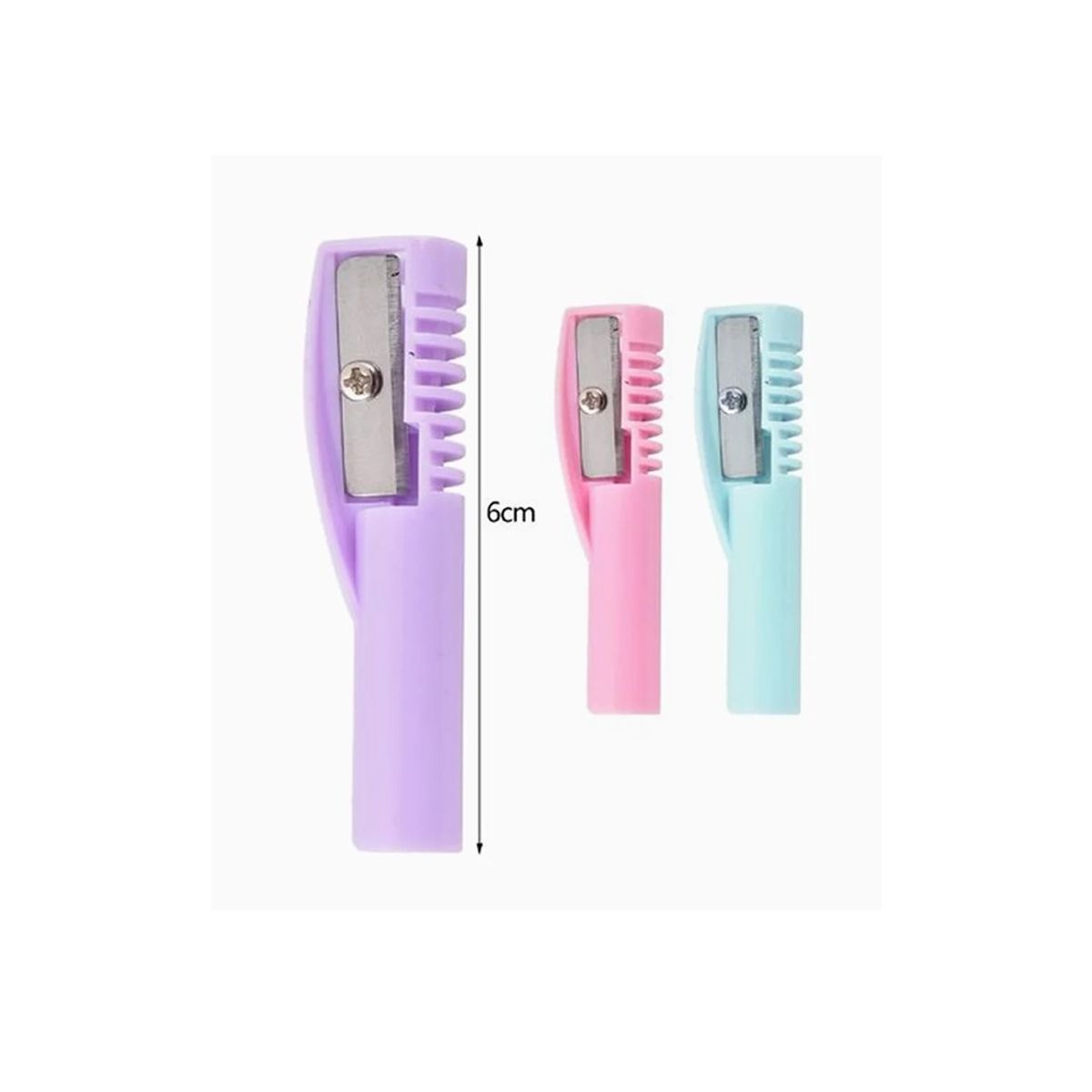 GENERICO - Sacapuntas 3pcs Colores Variados