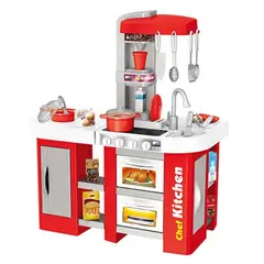 GENERICO - Cocina De Juguete Con Luz- Sonido- Utensilios Niños 53 Pzs