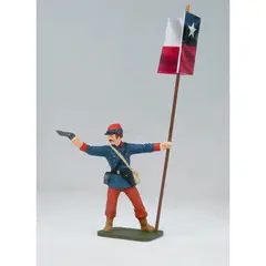 GENERICO - HISTORICA H07 OFICIAL CHILENO 1879 GUERRA DEL PACIFICO CON