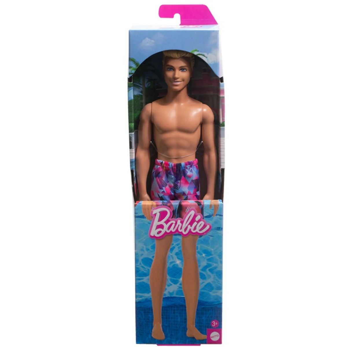 MATTEL - MATTEL HXX52 BARBIE MUÑECO KEN DE PLAYA CON TRAJE DE BAÑO